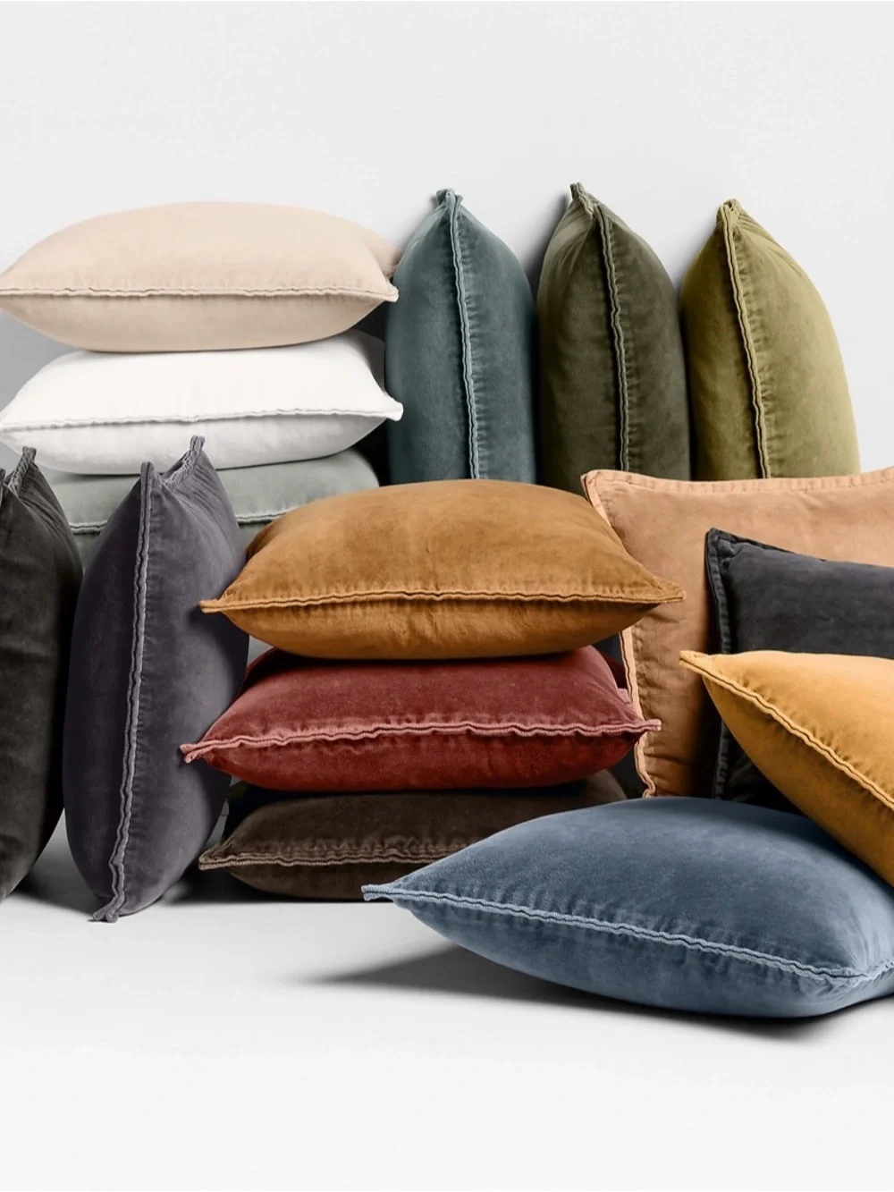 Set 2 Crate&Barrel Velvet Throw Pillows